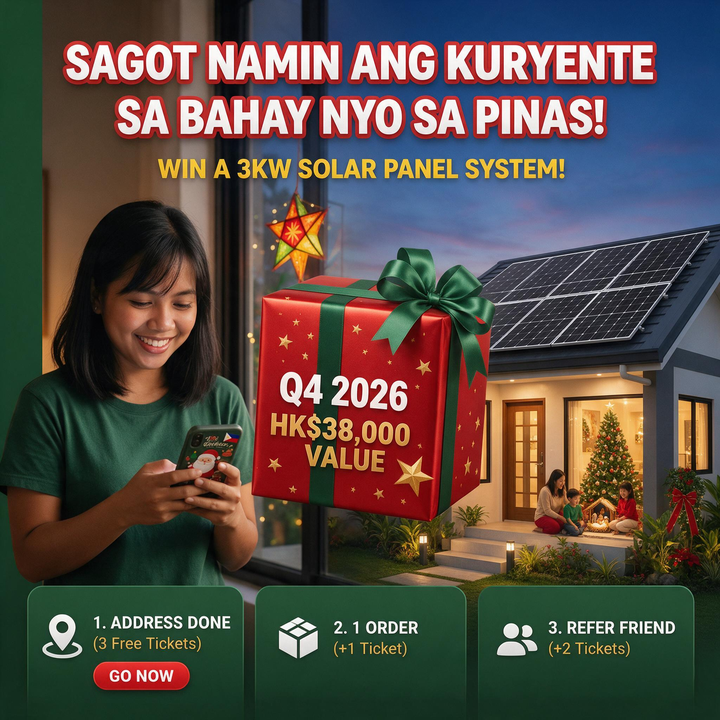 Christmas Raffle - Win a 3KW Solar Panel System